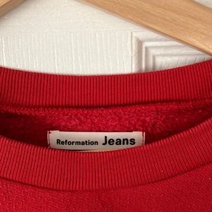 Reformation cropped sweatshirt
